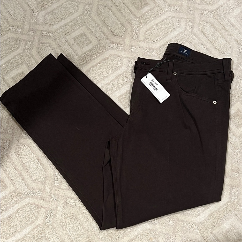 AG Adriano Goldschmied Dark Brown pants - 30.5” inseam